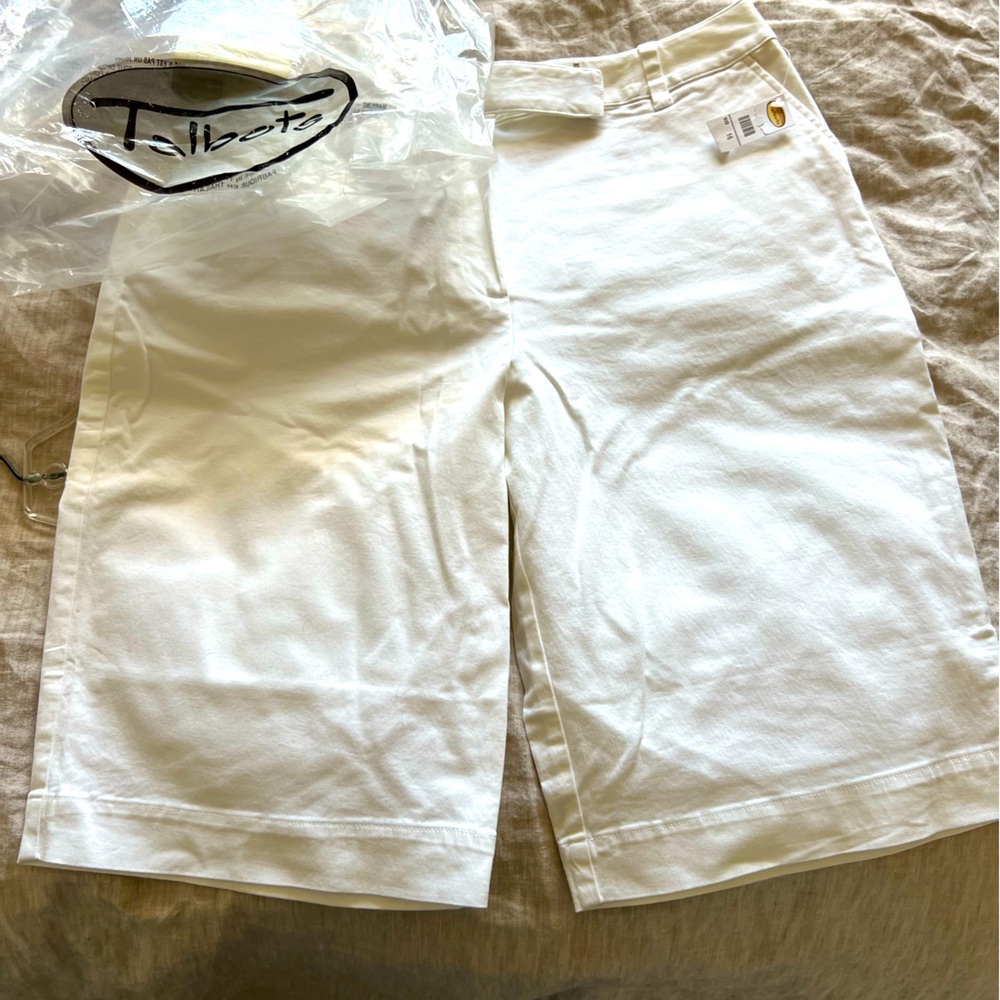 Talbots white shorts. Brand new.